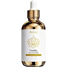 100% Pure Vanilla Essential Oil, 4 Fl Oz, Vanilla Oil for Diffusers, Home Fragrance &amp; Aromatherapy, Essential Oils for Diffusers for Home &amp; Skin &amp; Home Care, Candle Scents for Candle Making