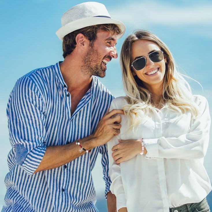 matching bracelets for couples y2k cute kawaii matching couple braclets for best friends bf and gf bracelet - Image 3