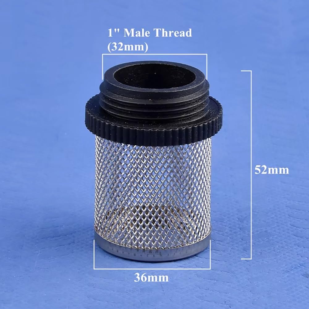 Malla De Filtro De Acero Inoxidable 304, Rosca Macho De 1/2" A 2", For Acuario, Bomba De Agua Y Riego De Jardín – 10/20 Unidades(20Pcs,1 Inch)