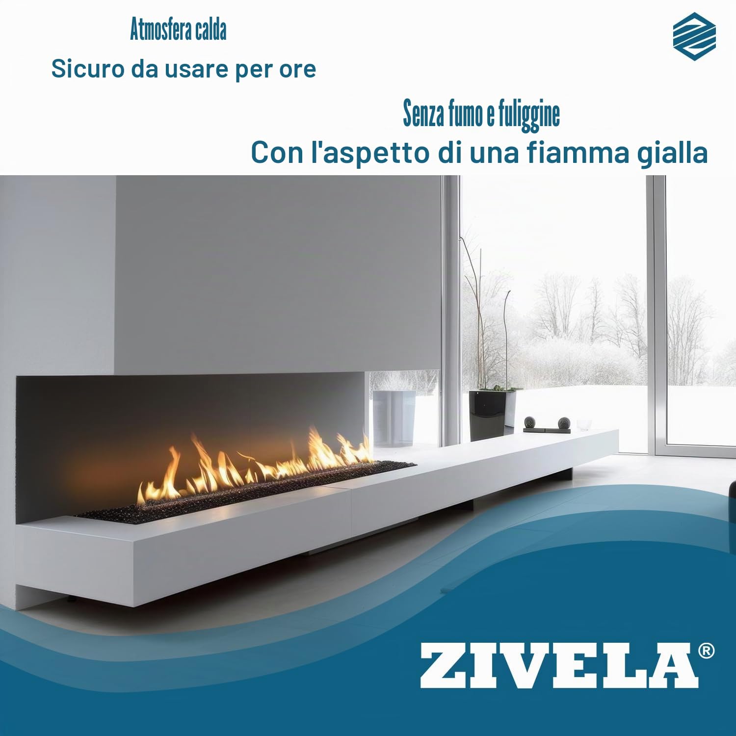 Bioetanolo 96,6% 20 l, profumo di arancio biologico 96,6% 4 x 5 l, bioetanolo per camino, caminetto, camino a bioetanolo, profumo di arancia, combustione pulita, senza fumo, fiamma vivida e stabile