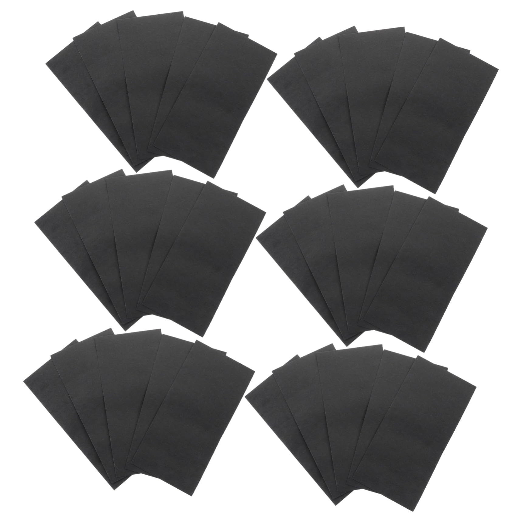 120 pièces Enveloppes Autocollantes pour Espèces Format Compact Organisateur et Pochettes de Trésorerie pour Défis Épargne Papier Résistant Noir Style Chinois