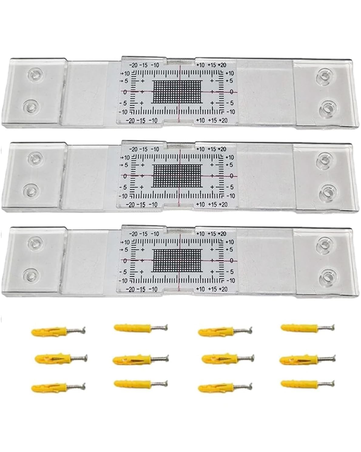 Crack Gauge Monitor Manuale per Misurazione Lesioni e Crepe Muratura 3 Set