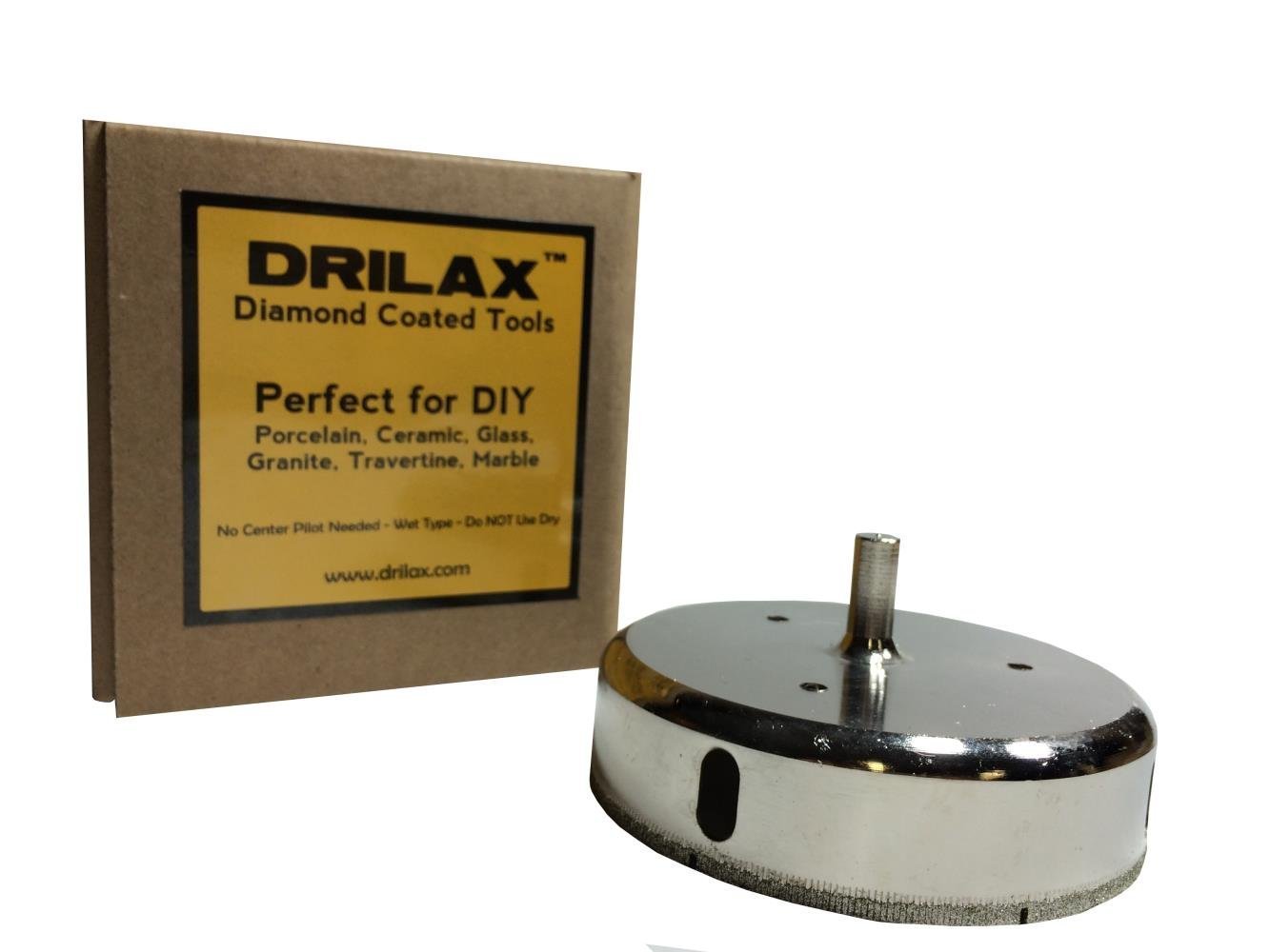 DRILAX120mm Diamond Hole Saw Hole Cutter for Tiles, Glass, Ceramic, Porcelain, Marble Granite, Quartz Floor Tiles Drain Toilet Cutout Tool