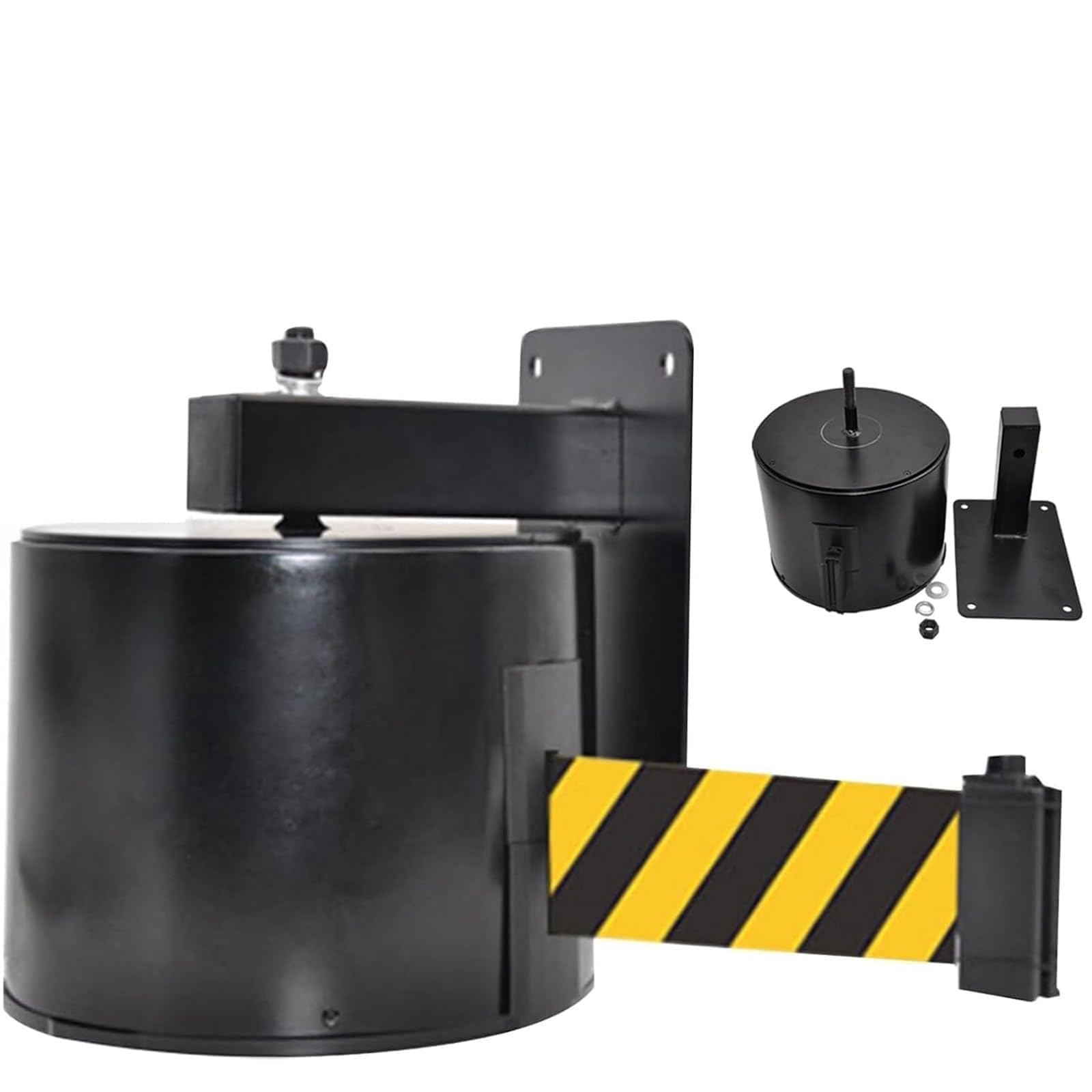 Barriera a Nastro Retrattile Da Parete, Barriera a Nastro Retrattile Da 20 M Con Custodia In ABS, Design Accattivante Con Avviso Di Colore Brillante, Per Il Controllo Della Folla, Parcheggio Esterno