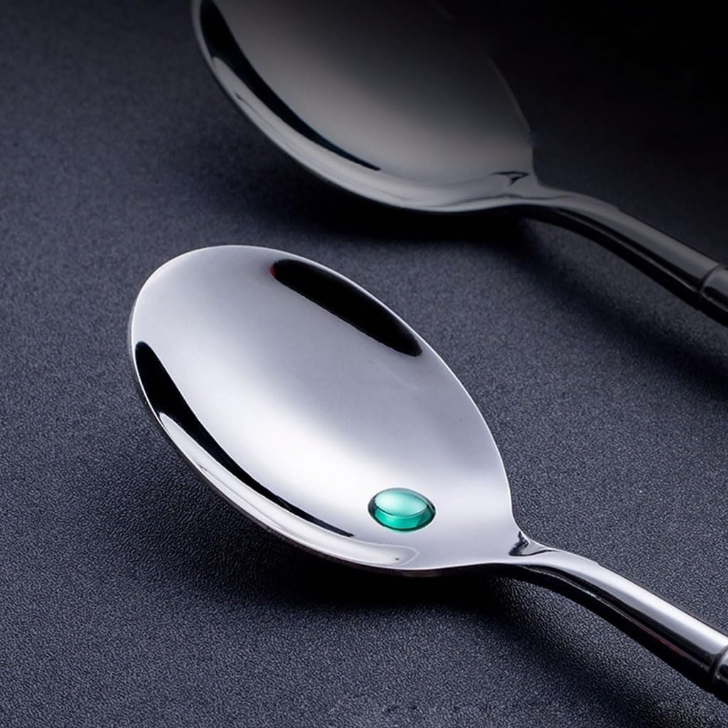 Ensemble d'argenterie 3/4 pièces, Couteau, Fourchette, cuillère, Couverts en Acier Inoxydable, Service de Couverts polis Miroir, fourchettes à dîner réutilisables