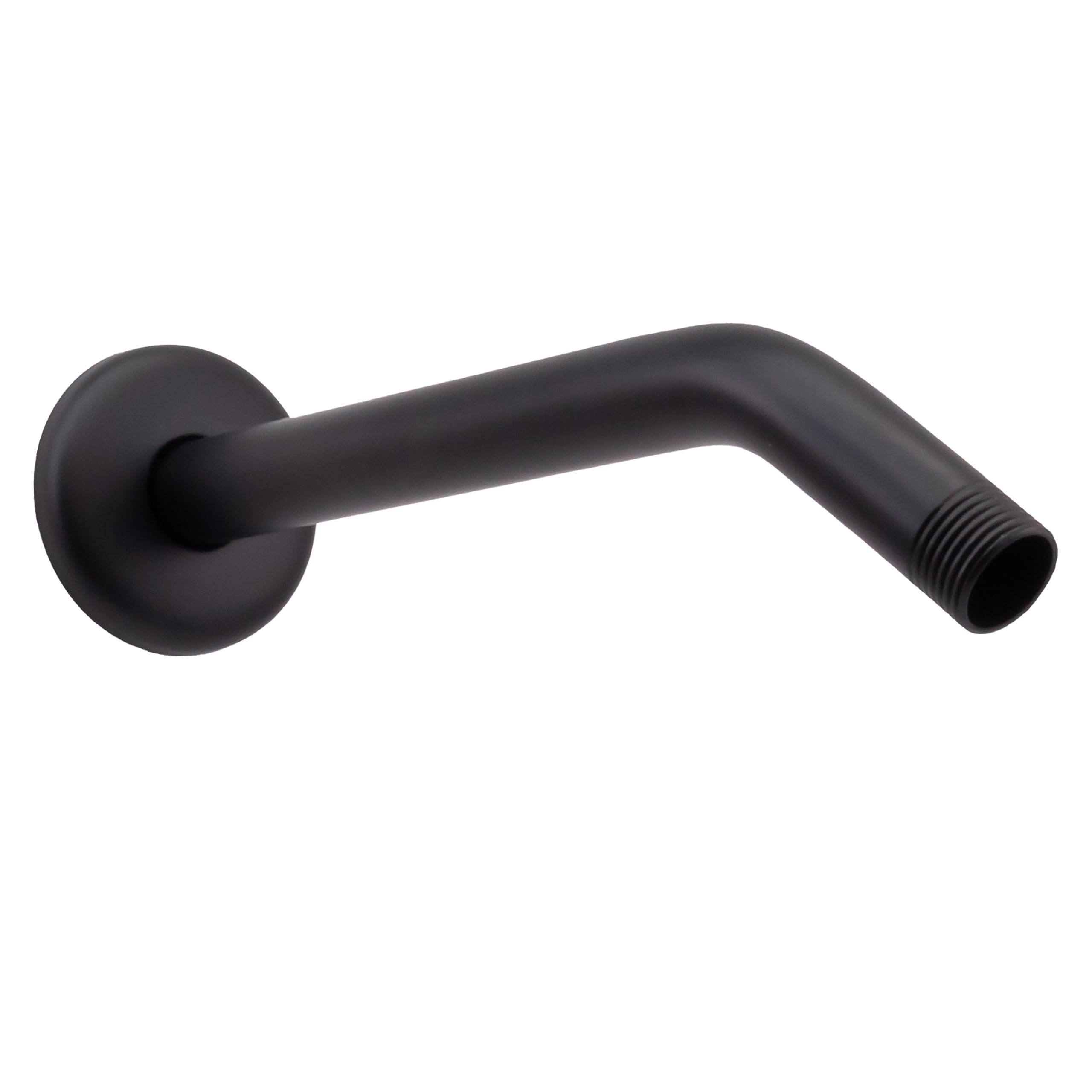 Westbrass 1/2" IPS x 10" Shower Arm with Sure Grip Flange, Matte Black, D302-1-62