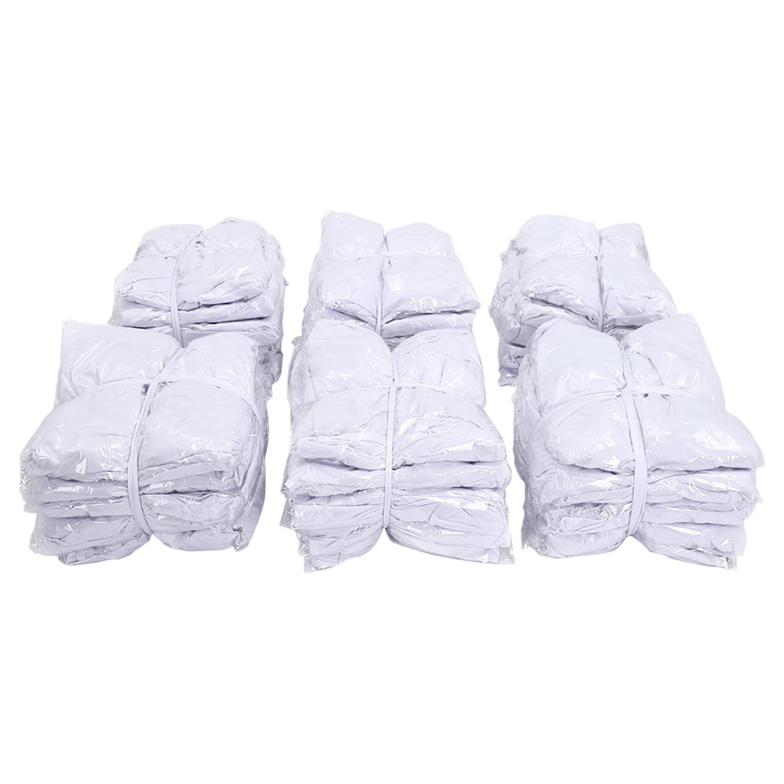 Coprisedia per Sedia con Gonna in Tessuto Elasticizzato 30 Pezzi, Fodera per Sedie da Sposa con Arricciatura, Coprisedie Lavabili per Banchetti, Ricevimenti, Ristoranti e Cerimonie, Bianco