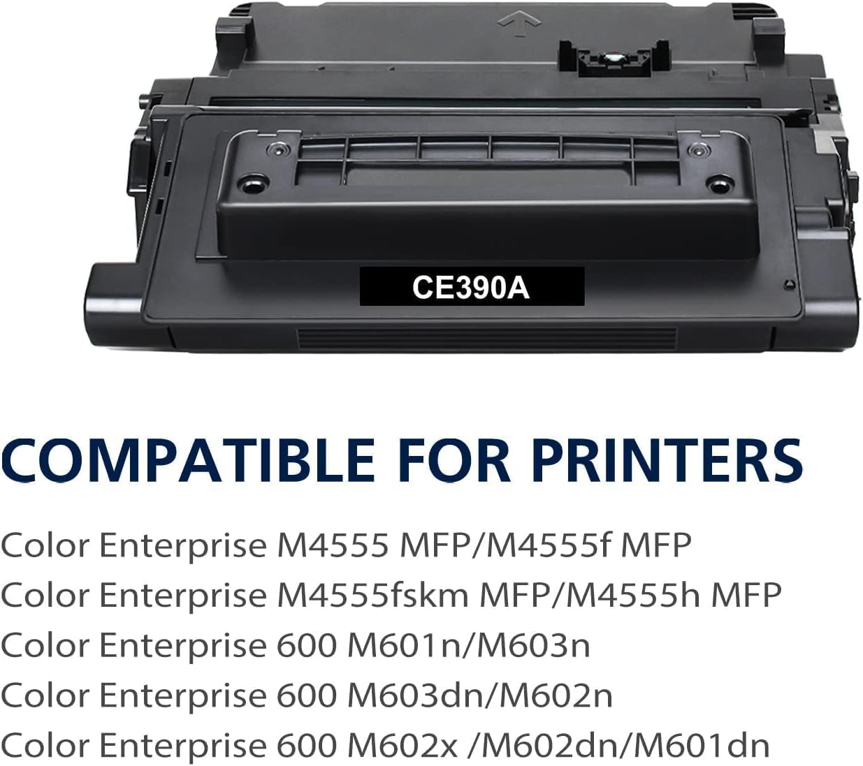 MICR Toner International USA Remanufactured Universal Magnetic Ink Toner Cartridge Replacement for HP CE390A 90A LaserJet M601 M602 M603 M4555