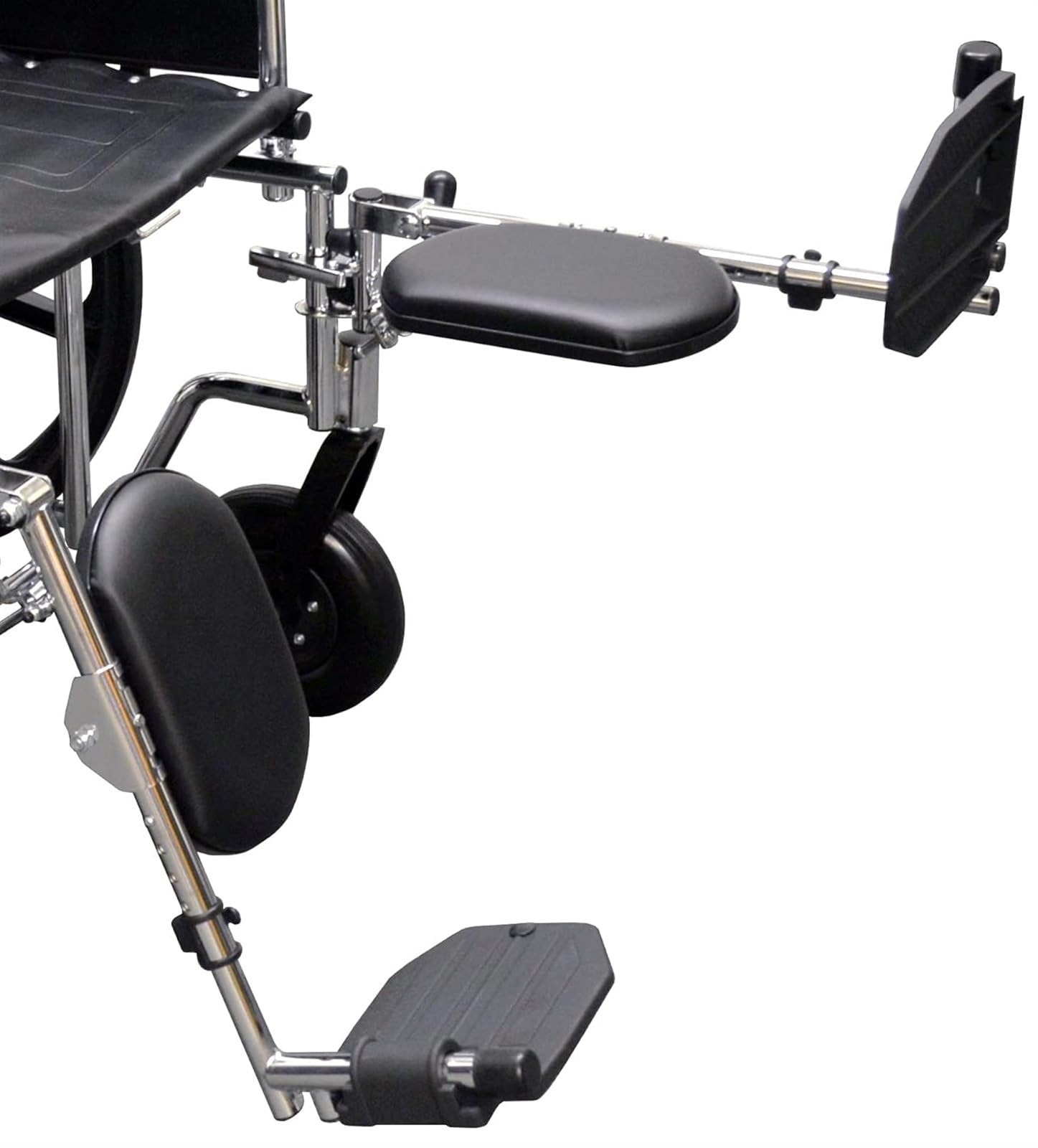 Reposapiés elevadores con soportes acolchados para pantorrillas, piezas universales compatibles con sillas reclinables estándar y de transporte