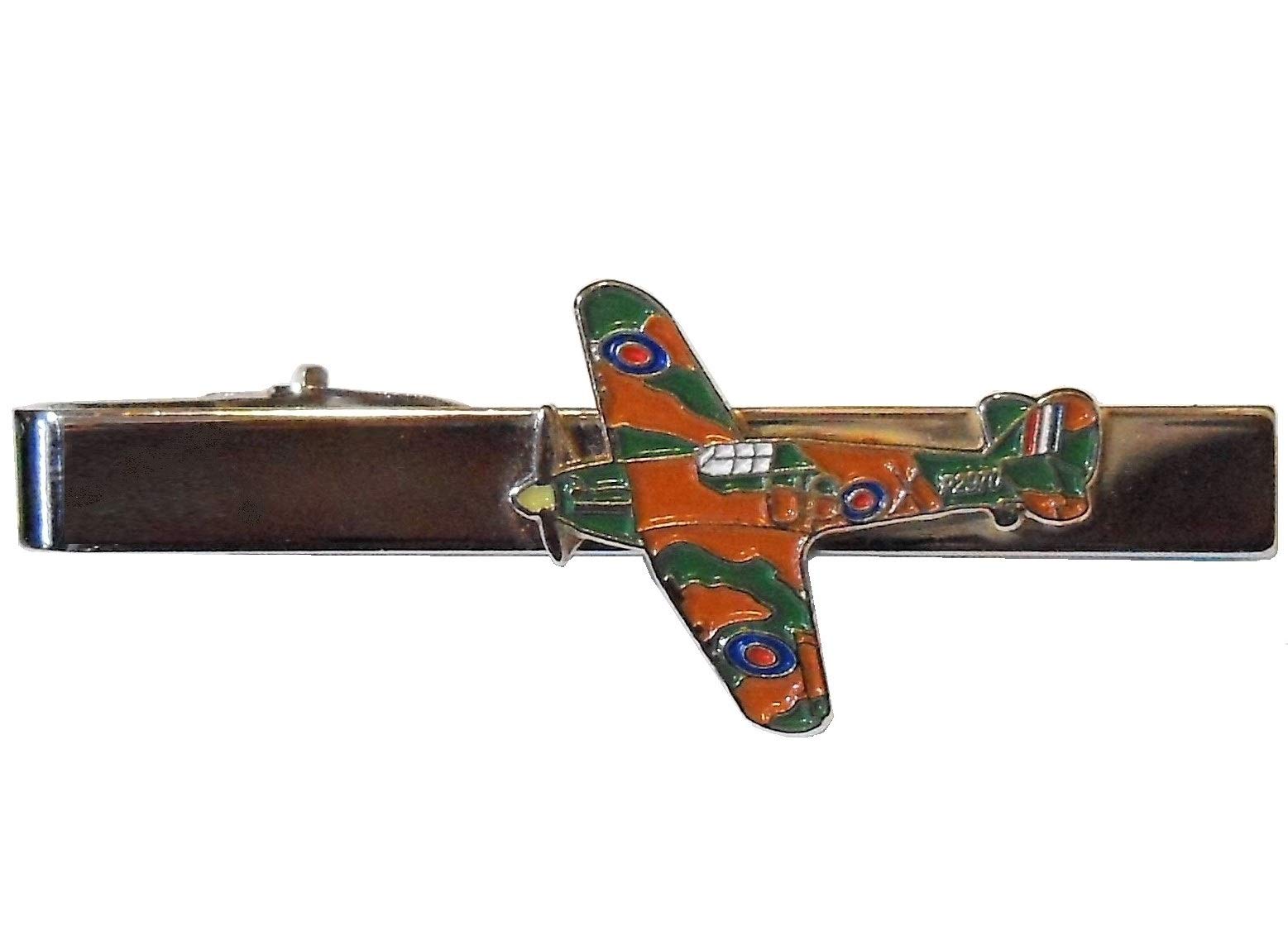 RAF Battle of Britain Hurricane Pilot Flying Veteran WW2 Metal Enamel Tie Clip