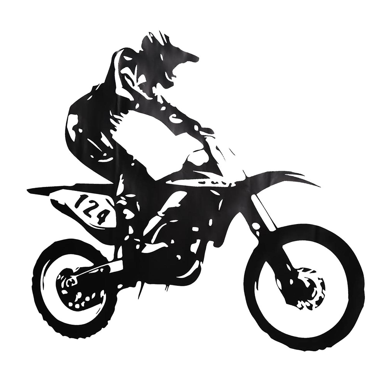 Zerodis Codzienna Dekoracja Zdejmowane Naklejki ścienne z PCV Idealne do Pokoju Chłopięcego Zabawne Dekoracje Sportowe Motocyklowe Naklejki ścienne na Motor Terenowy