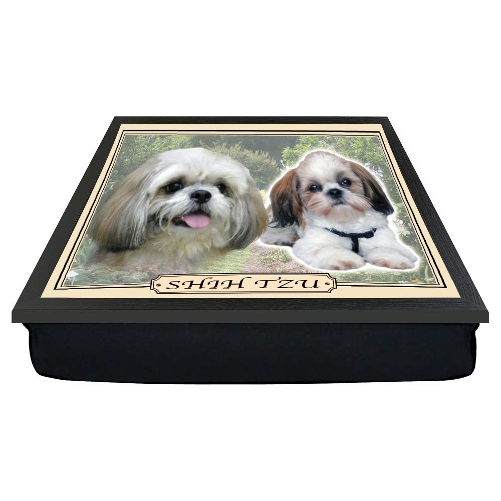 Personalised Gift Products White Shih Tzu Dog Breed Gift Lap Tray