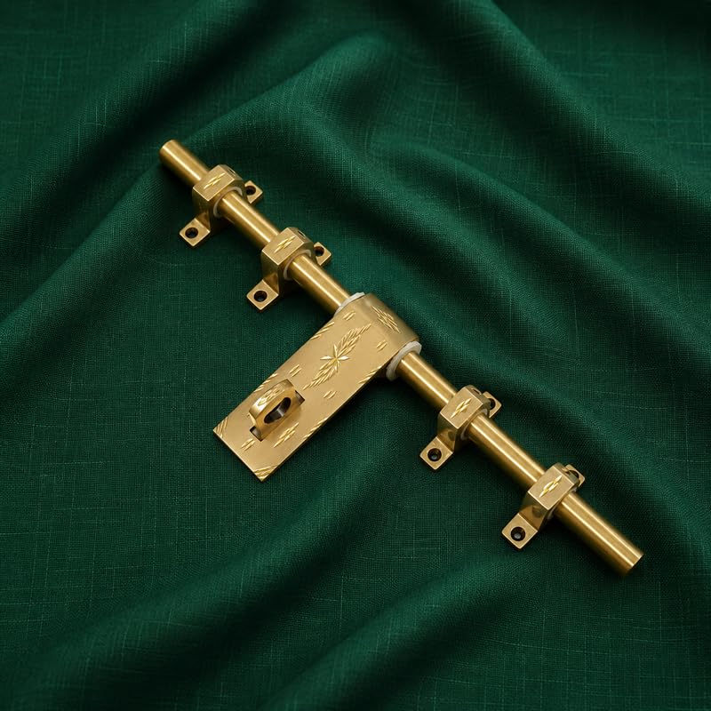 Adona Premium Solid Brass Aldrop 14 Inch Heavy Duty Main Door Tower Bolt | Antique + DC Finish | Brass Door Latch Lock | Luxury Door Hardware Fitting | Rust Resistant | 16mm Rod | AL-038 | 16mm Rod Thickness, Engraved Design, 1.190 kg Weight, DC + Antique Finish,-image-42