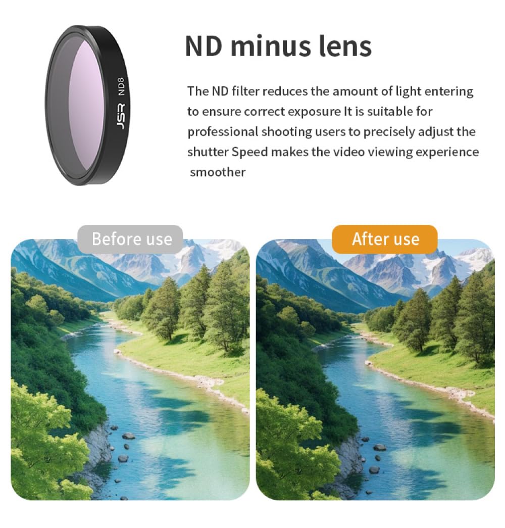 Filtr obiektywu aparatu HD ze szkła optycznego do Dji Osmo Nano UV CPL polaryzacyjny ochronny ND8 ND16 ND32 ND64 PL akcesoria do filtra kamery nocnej (8 w 1 (UV CPL STAR NIGHT ND8/16/32/64))