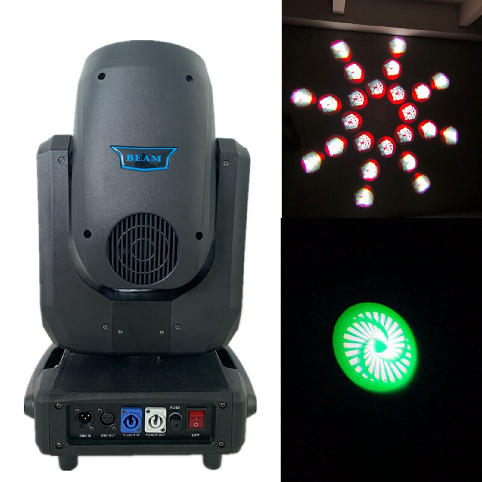 Luces de DJ para Fiestas, Mini 25 0W8R Patrón de luz cabeza móvil Iluminación Doble PRISM PLATE DOBLE DJ Luz giratoria Control
