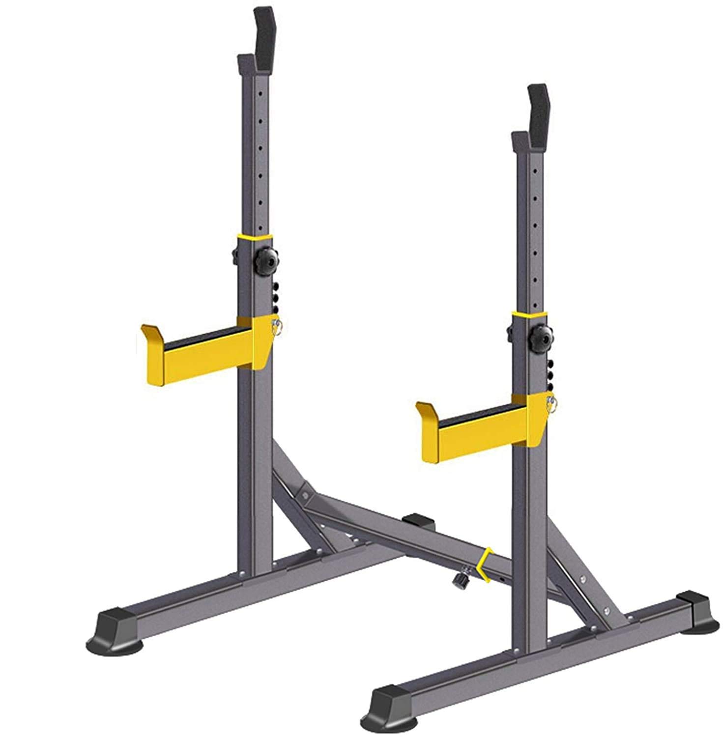 OTQEFTN Multi-Function Barbell Rack Dip Stand Home Gym Fitness Adjustable Squat Rack Weight Lifting Bench Press Dipping Station