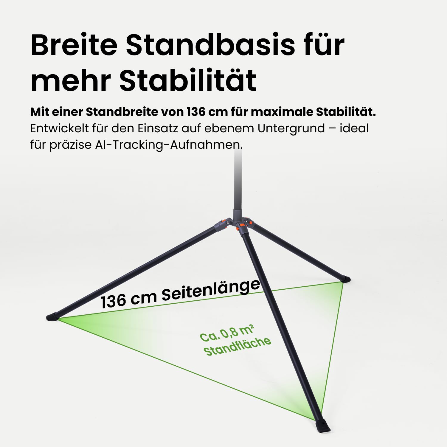 XbotGo NT4 PRO Carbonfaser-Kamerastativ 3,9m – Höhenverstellbar & faltbar mit Tragetasche, luftgedämpfte Mittelsäule, rutschfeste Fußpads, 1/4" Gewinde, optimiert für Falcon