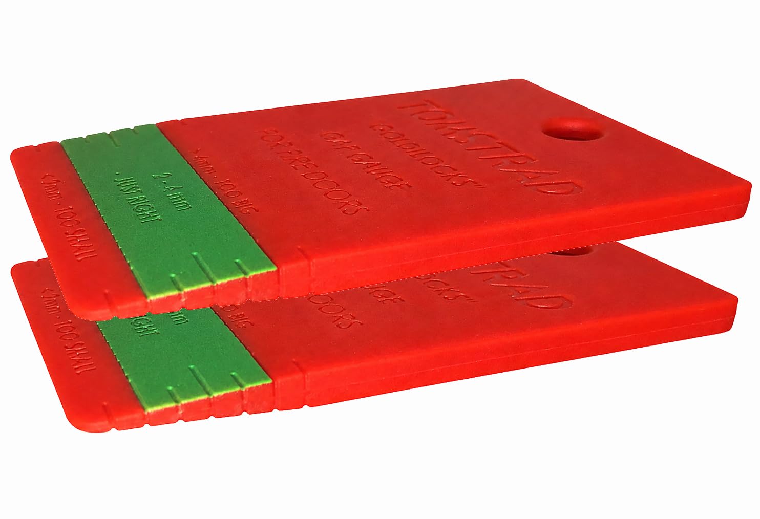 Tomstrad "Goldilocks" Fire Door Gap Gauge, 2-4mm, Compliance Checking Tool for Fire Doors [2 pieces]