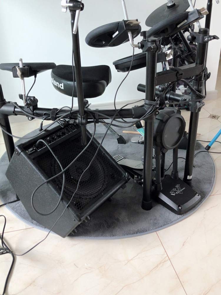 Alfombra Repara Batería, Alfombra para Batería, Manta Antideslizante Insonorizada, Alfombra para Batería Profesional, Alfombra para Batería Electrónica, Kit de Batería de Jazz, Alfombrilla co