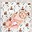 4 Pack Woodland Forest Animals Wood Neutral Unisex Fitted Baby Crib Sheets Set for Baby Boys or Girls (Cartoon Beer, 52 * 28)