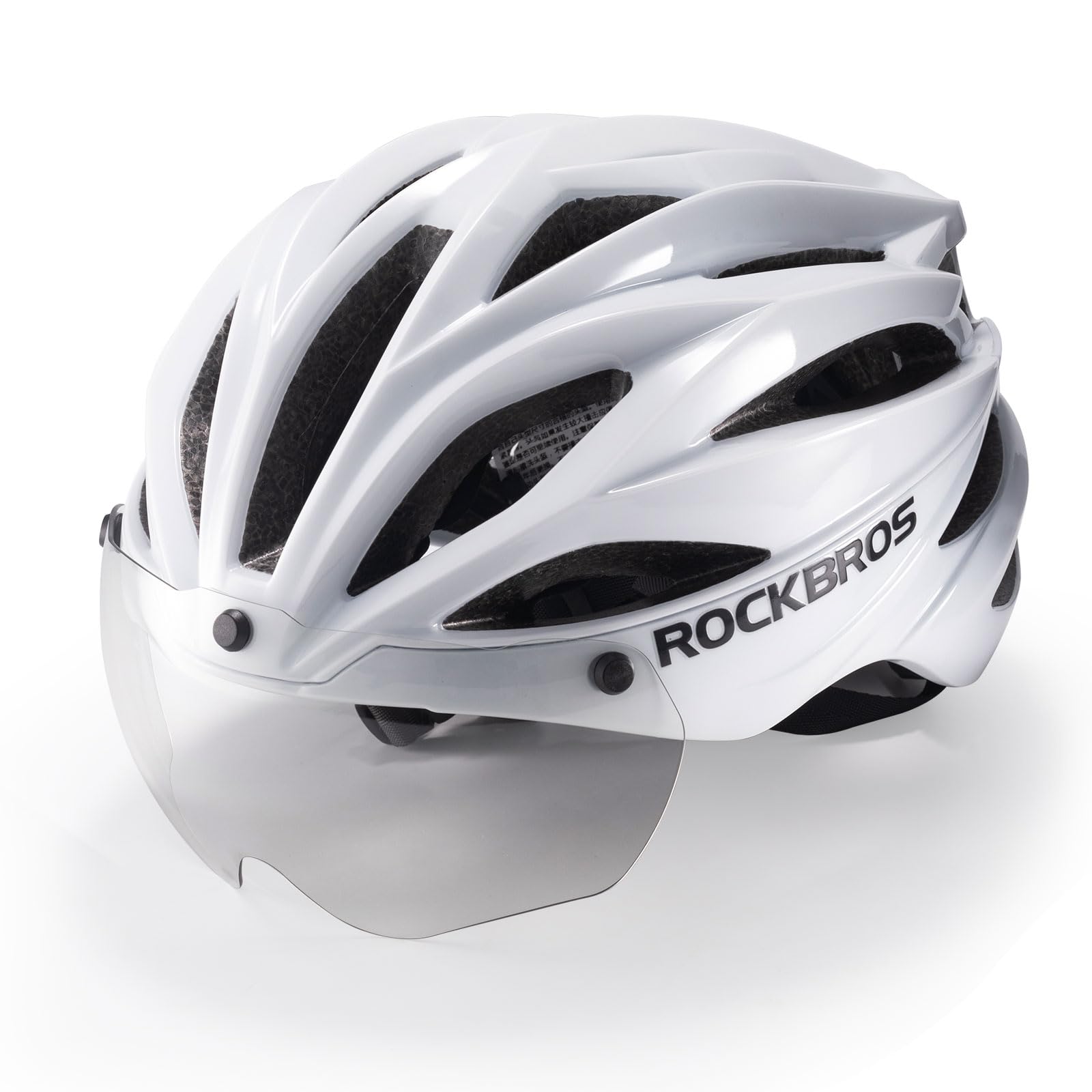 ROCKBROS Casco Bicicleta Adulto con Visera Magnética Extraíble, Casco MTB Bicicleta Carretera Ajustable Casco Ciclismo Ligero con Forro Lavable para Hombre Mujer 58-62cm