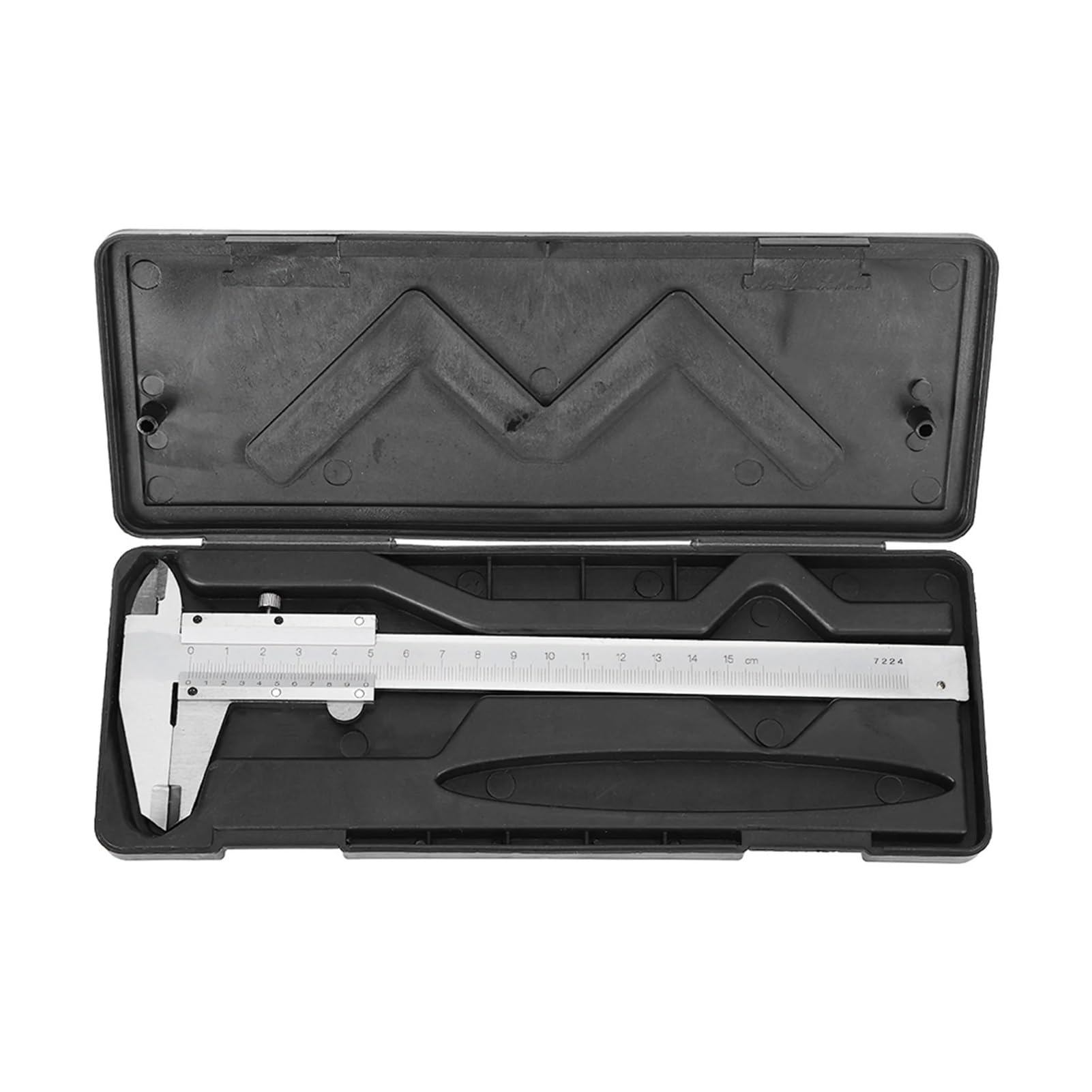 Calibrador Vernier de Metal de Acero al Carbono, Herramienta de medición de Calibre micrométrico, Regla Vernier de 0 a 150 mm, calibrador Vernier