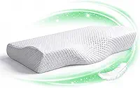 Travesseiro Cervical Ortopédico Viscoelástico – Suporte Ergonômico para Coluna e Pescoço – Espuma NASA – Alívio de Dores