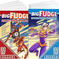 BIG FUDGE 100 Funda para Comic y 100 Protector de Libros -