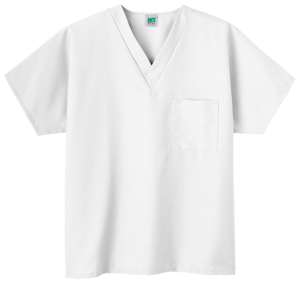 Unisex Scrub Top (XX-Large, White)