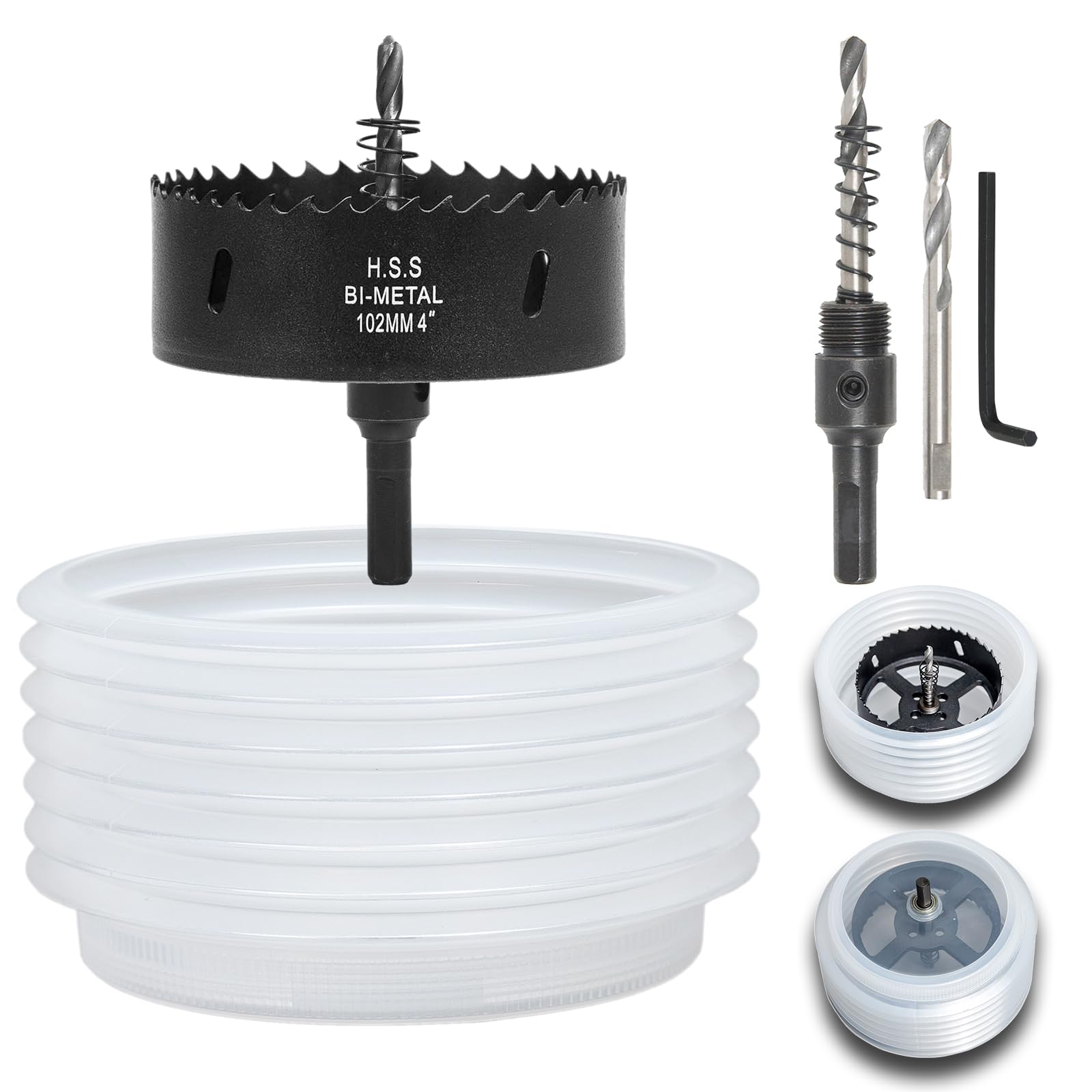 6.25" Hole Saw with Dust Bowl - Easy Drywall Cutting -25 6.25" Hole Saw with Dust Bowl - Easy Drywall Cutting -25