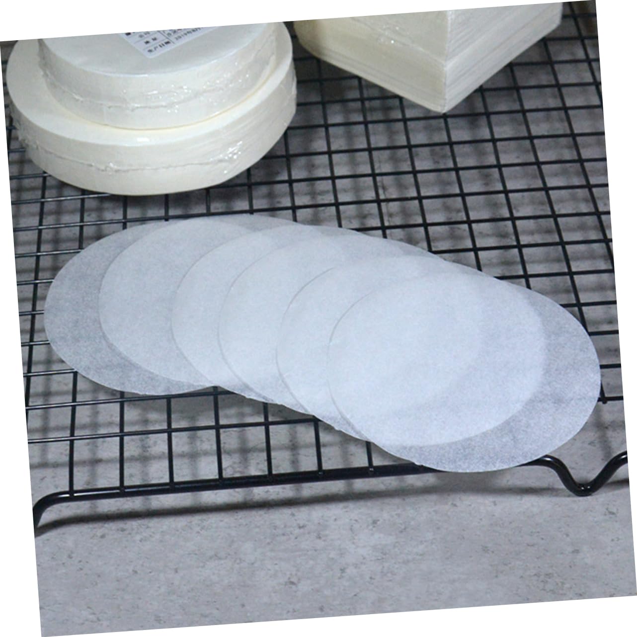 FUNOMOCYA 200 Sheets Thickened Baking Paper Multi Function Hamburger Paper for Grease Cooking and Baking Non Stick for Food Presentation and Healthier Meal Prep