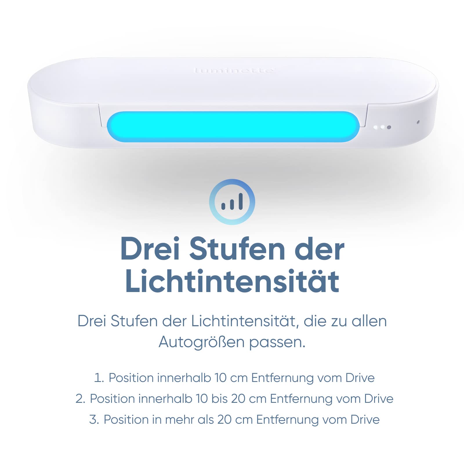 Luminette Drive® - Erste Lichttherapie-Lampe für den Einsatz im Auto - Genießen Sie die Vorteile der Lichttherapie während der Fahrt