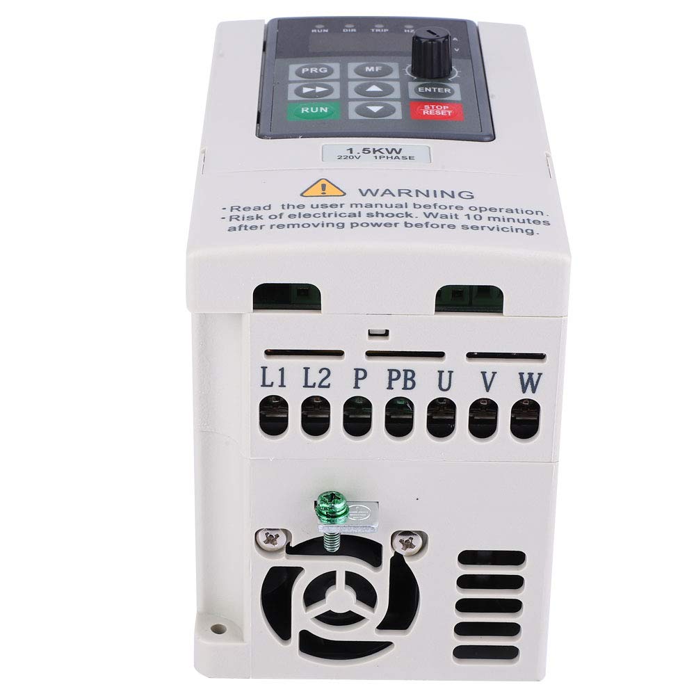 Convertitore di frequenza variabile da monofase a trifase (220 V, 1,5 kW), per flusso di controllo della pompa, alimentazione idrica a pressione costante, macchina per incisione, macchine da stampa, v