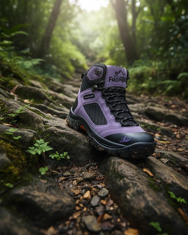 Image of Bacca Bucci Frontier Women's Hiking & Trekking Boots | Lightweight Textile Upper | High Grip Outdoor Trail Shoes for Women