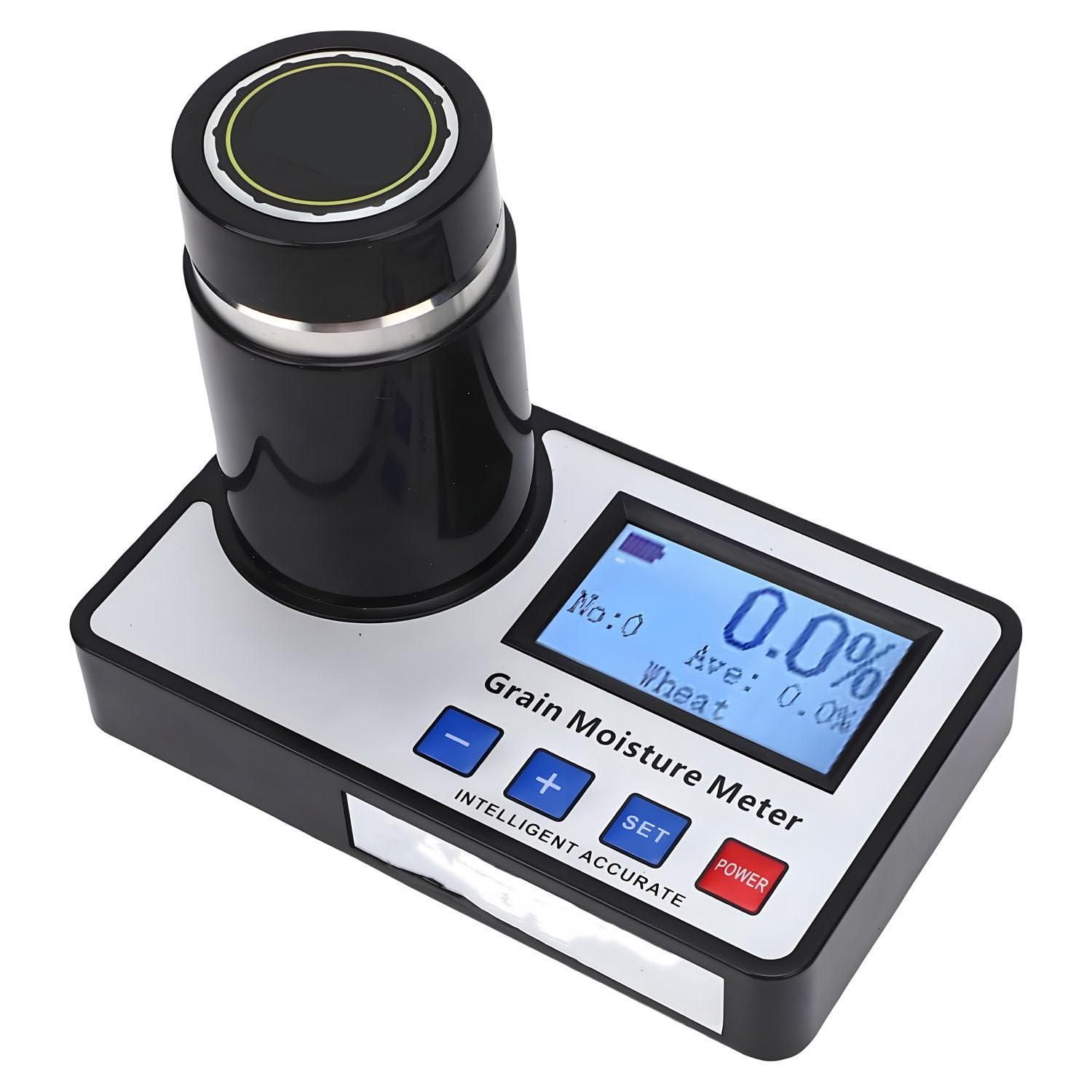 AiODiO Grain Humidity Tester,Large LCD Display,with Auto Compensation for Accurate Humidity Readings,for 19 Grains Including Wheat, Corn,Cocoa,Rice, 0.5%
