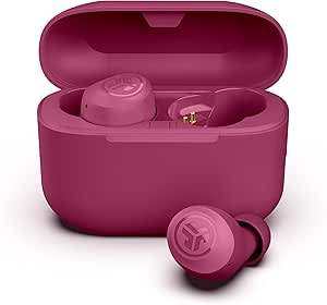 JLab Go Air Pop+ True Wireless Earbuds, in Ear Headphones, Bluetooth Earphones, 35H Playtime Ear Buds, Bluetooth Earbuds with Microphone, USB-C Charging Case, Dual Connect, EQ3 Sound, Dark Pink asin的图片