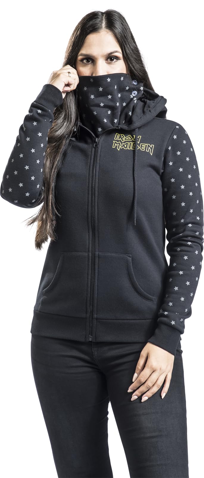 Iron Maiden Fear of The Dark Frauen Kapuzenjacke schwarz Band-Merch, Bands