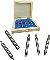 MachEl 5-Piece Precision Edge Finder Set - Hardened Tool Steel, Imperial Sizes for Milling Machines & CNC