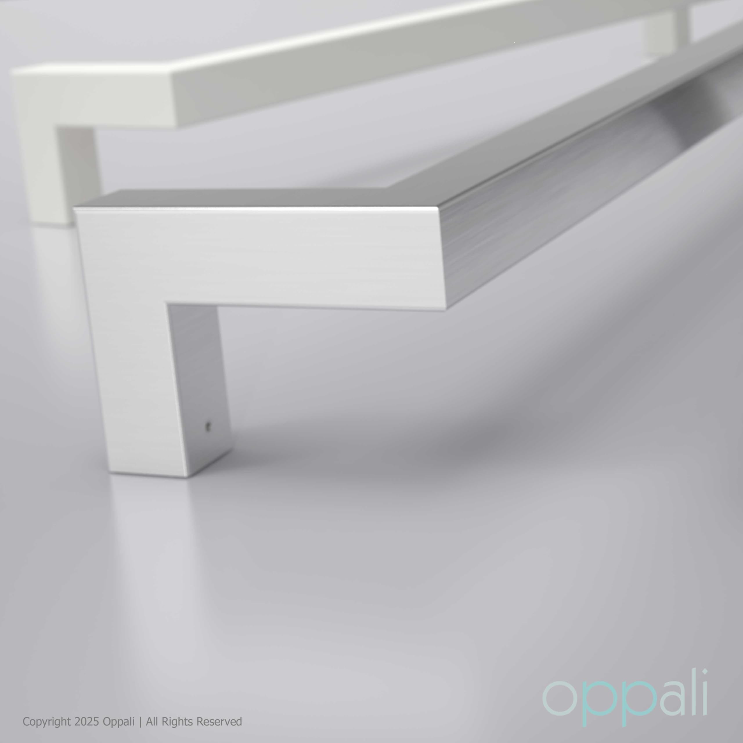 Maniglione per porta d’ingresso in acciaio inox 304 spazzolato Art.526 | Offset Pull Handle | T-Bar quadrato | 100cm Lunghezza totale