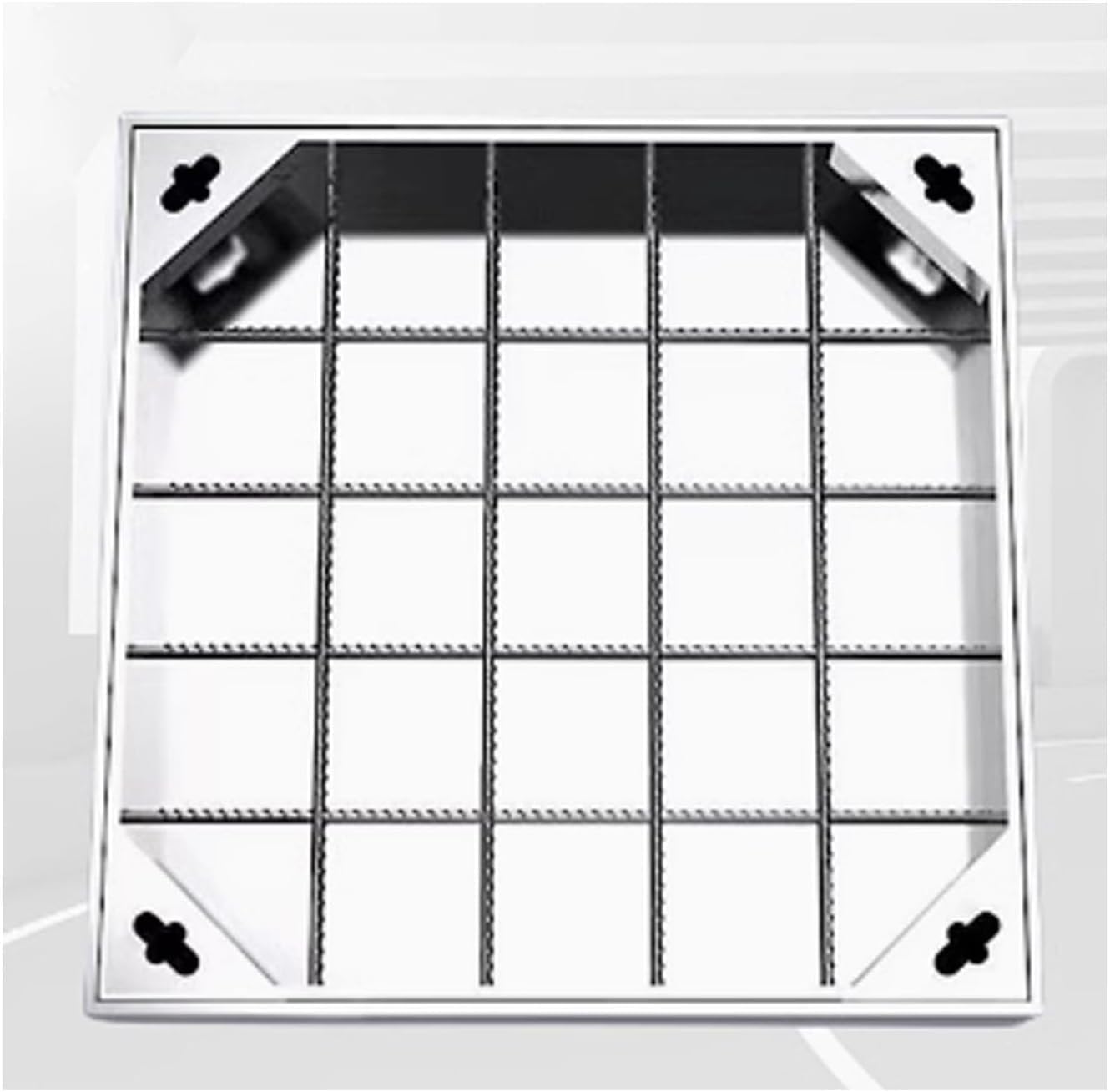 SIMILAR TO..Stainless Steel Invisible Manhole Cover and Frame, 30 34 36 38 40 Inch Outdoor Square Yard Recessed Sewage Basin Lid, Heavy Duty Septic Tank Covers Decoration for Yard Driveway Pavement Parking(60x60x