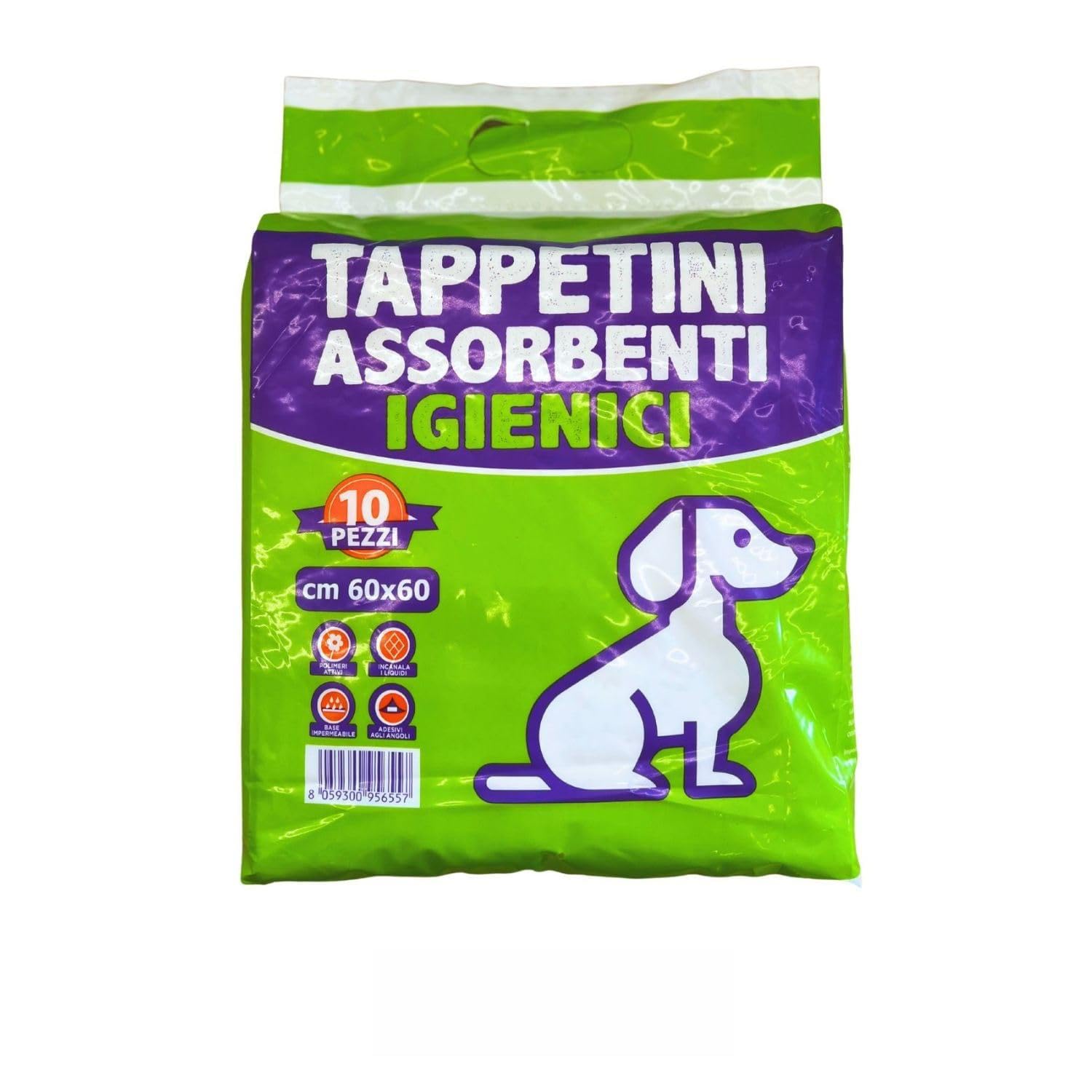 Tappetini Igienici Assorbenti Per Cani E Cuccioli, Tappetini Igienici Per Cani 60x60, Gatti Ed Animali, Super Assorbenti, Tappetini Igenici Traverise E Traverse (24 Pacchi (240 Pezzi))