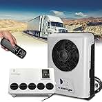 24V Truck Parking Air Conditioner Unit dc 24 volt- Fast Cooling- 8 hours using 13500 BTU for RV, Truck, Farm Car, Van, Excavator, Bus, Car, Pickup, etc (24, Volts (DC))