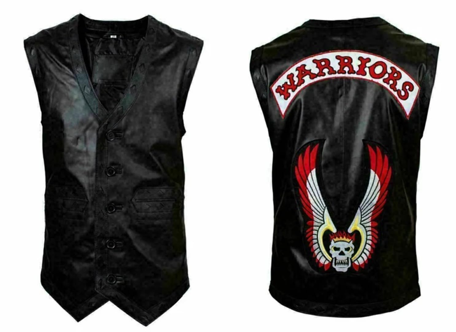 アメリヴィンテージRIDERS FAKE LEATHER VEST JACKET Amazon.com: orealexpress American Eagle US Flag Biker|Custom