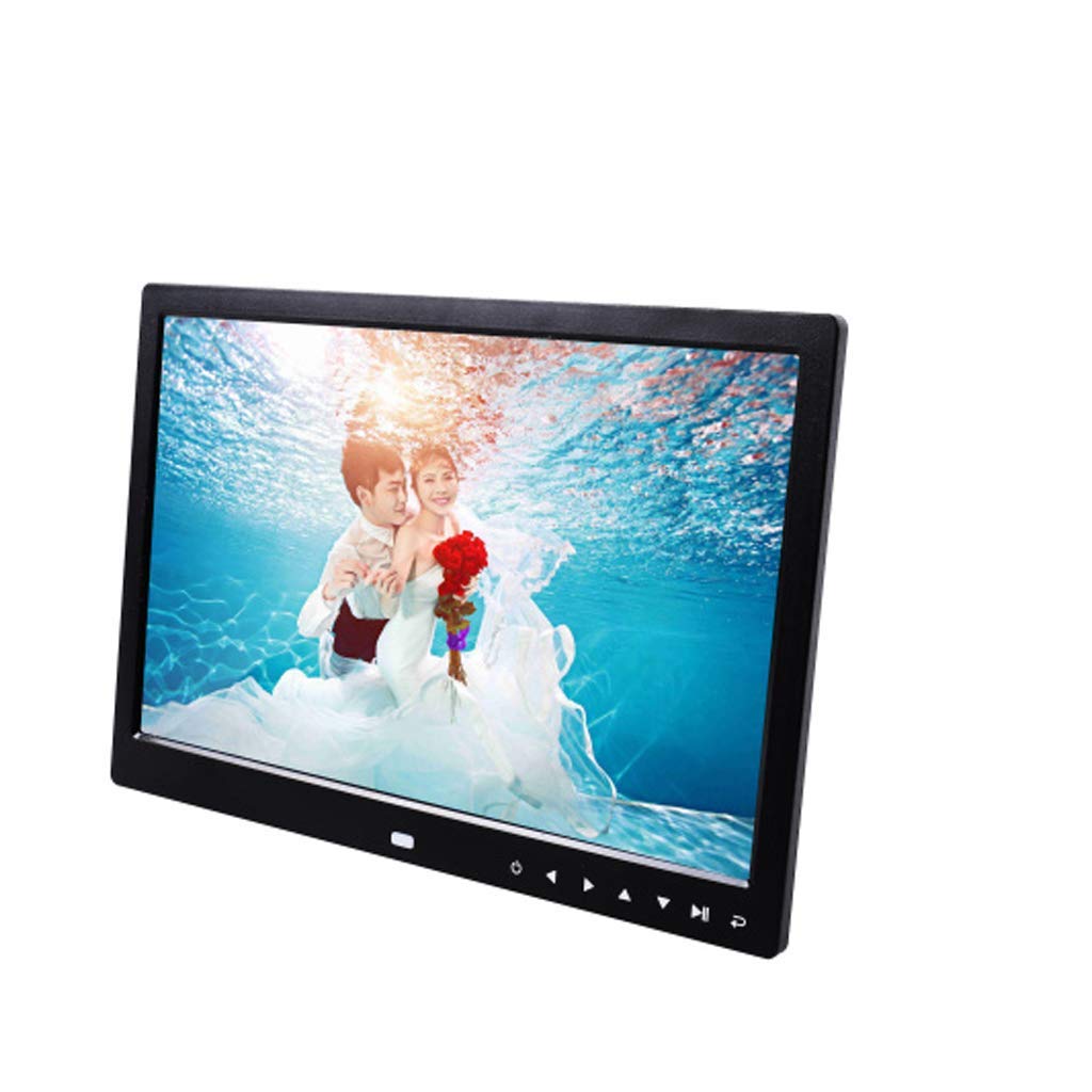 MYUYEE 12-Inch High-Definition Led Display Digital Photo Frame - Electronic Photo Album And Video Player, White (Black-12 Inches)