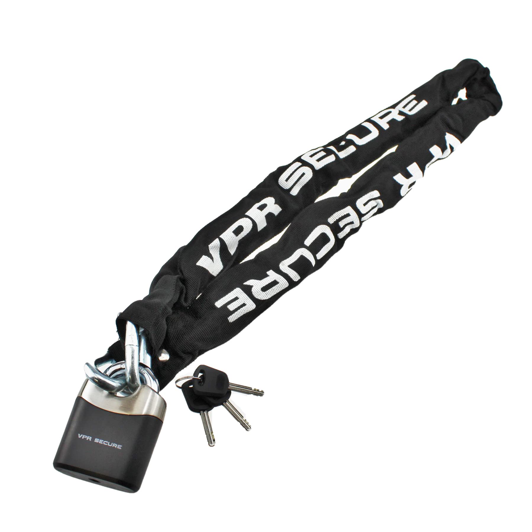 Motorcycle Motorbike VPR Sabre Bike Bicycle Cycle Security Chain Lock Padlock Anti-Theft Chain Black 1.8m / 180cm
