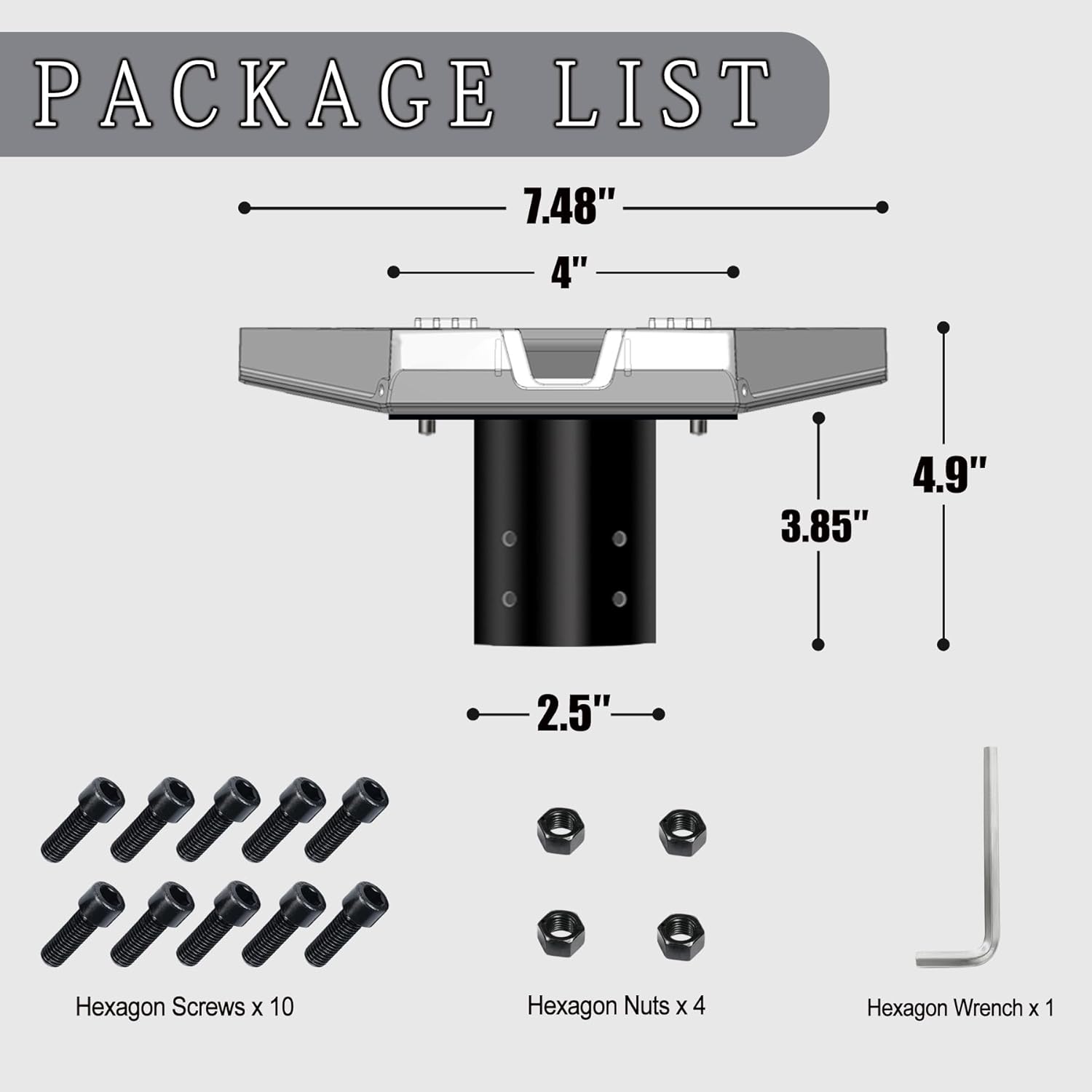 Starlink Gen 3 Mount Pipe Adapter, Perfect for Starlink Gen 3 Standard