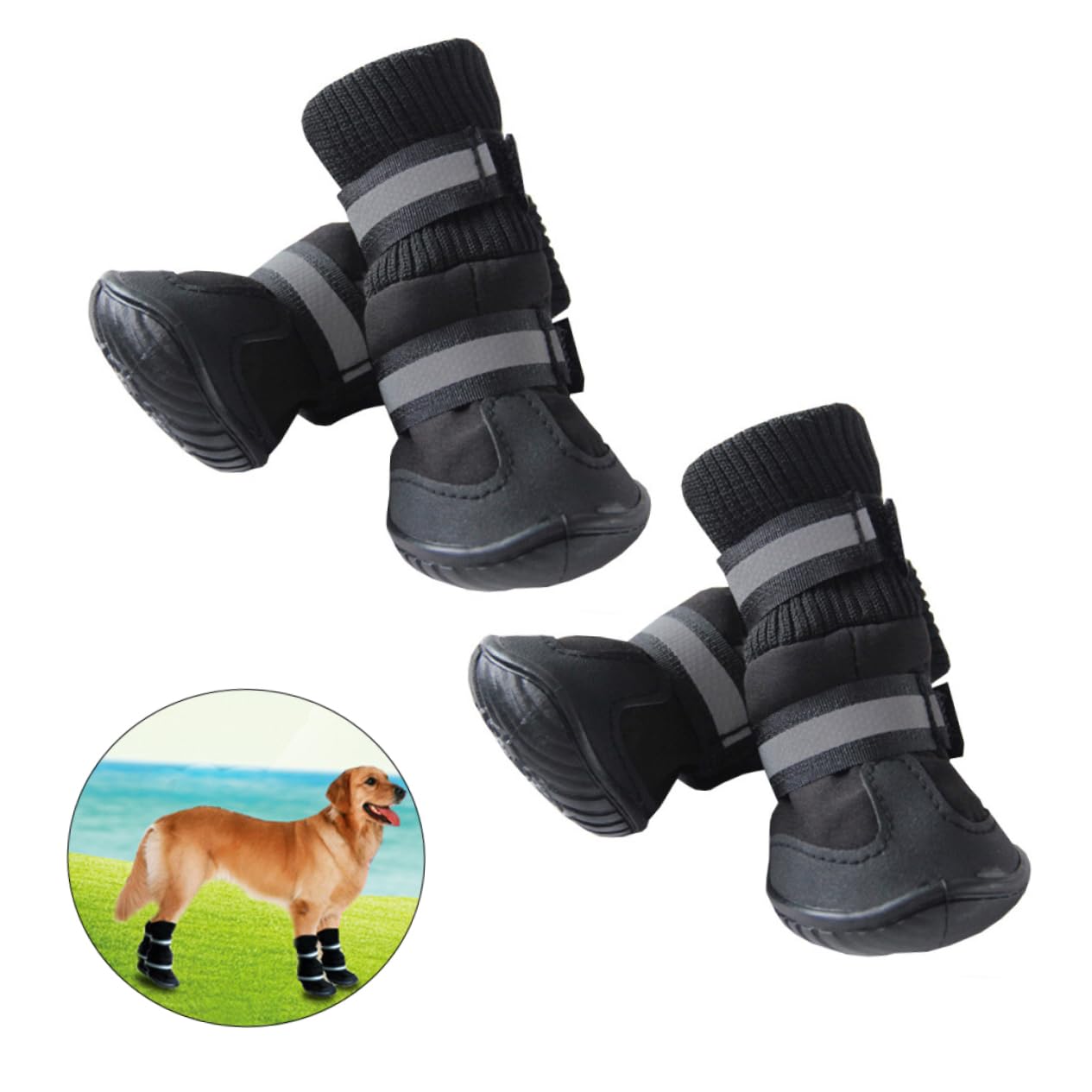 ABOOFAN Chaussures pour Chien Confortables Et Imperméables Chaussures De Randonnée Taille XL