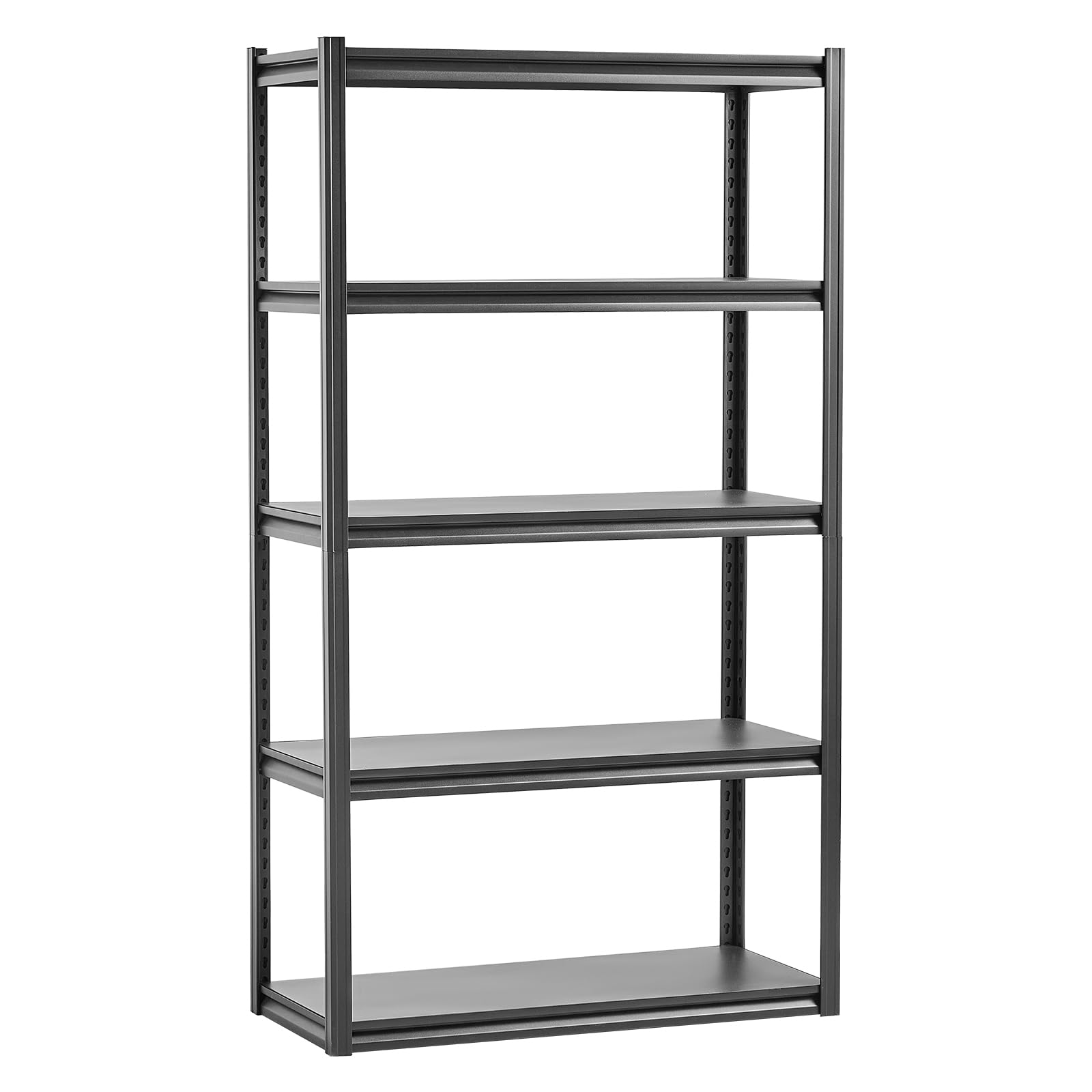VEVOR Regał magazynowy, 907 kg, regał wtykowy, regał piwniczy, wytrzymały, regulowany regał garażowy z metalu, 5 poziomów, 457,2 x 1016 x 1828,8 mm, regał magazynowy, do kuchni, warsztatu, piwnicy,