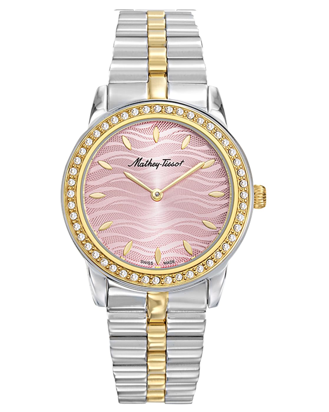 Mathey-Tissot Silver Pink Dial Quartz Analog Watch for Women - D10860Bqypk, Silver Band (B0CH145PC1) Amazon Price History, Amazon Price Tracker