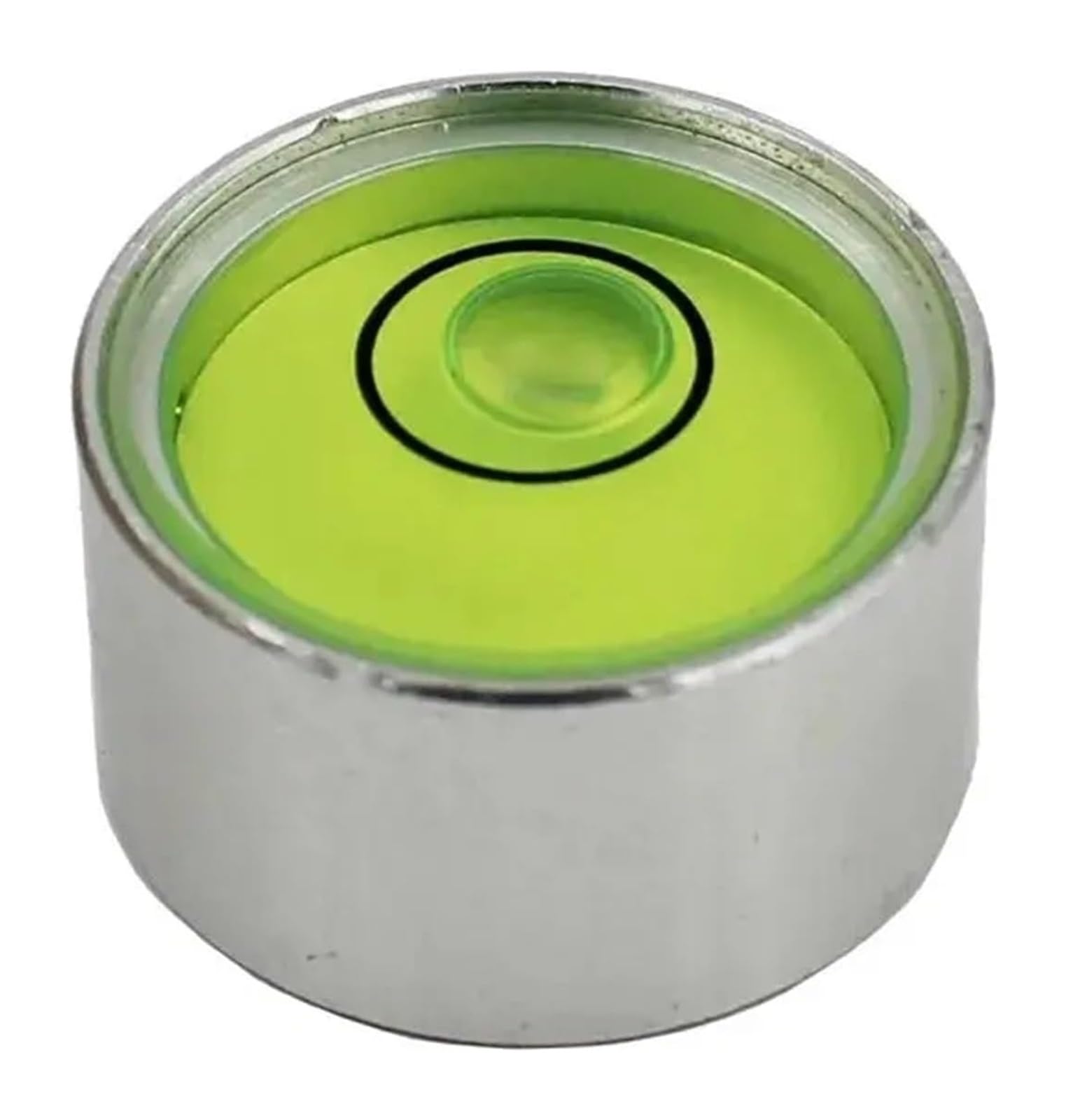 Asmjhqclw Green Spirit Bubble Level, Mini Round Bubble Spirit Level 19X11mm Metal Horizontal Bead Accuracy 15'/2Mm Multicolor